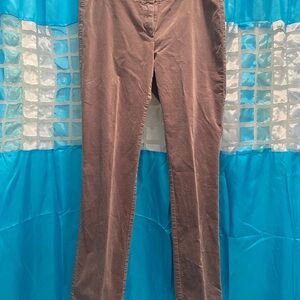 LOFT gray faux velvet with Soft Fabric and Straight-Leg Cut